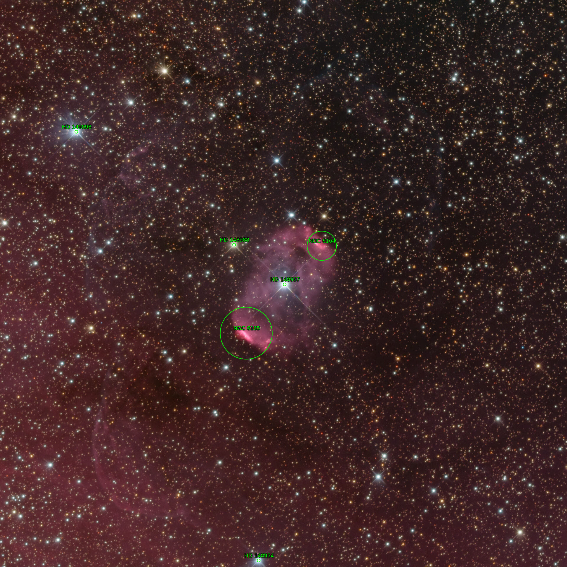 Sternkarten-Overlay (Astrometry.net)