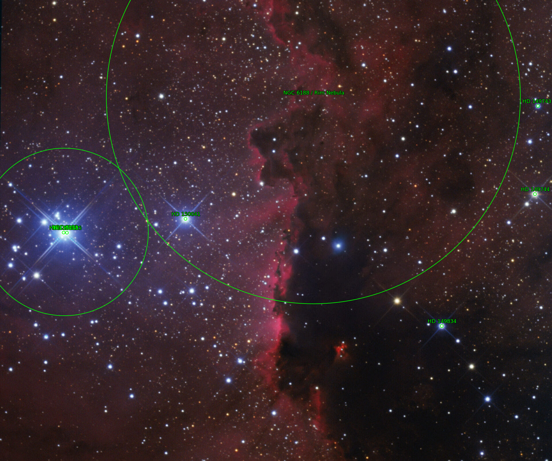 Sternkarten-Overlay (Astrometry.net)