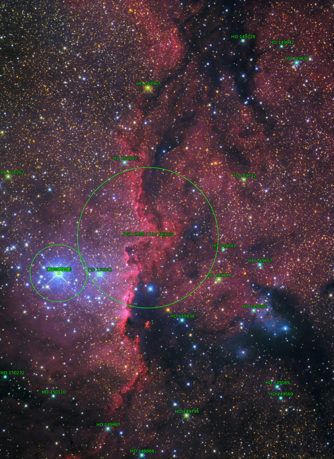 Sternkarten-Overlay (Astrometry.net)