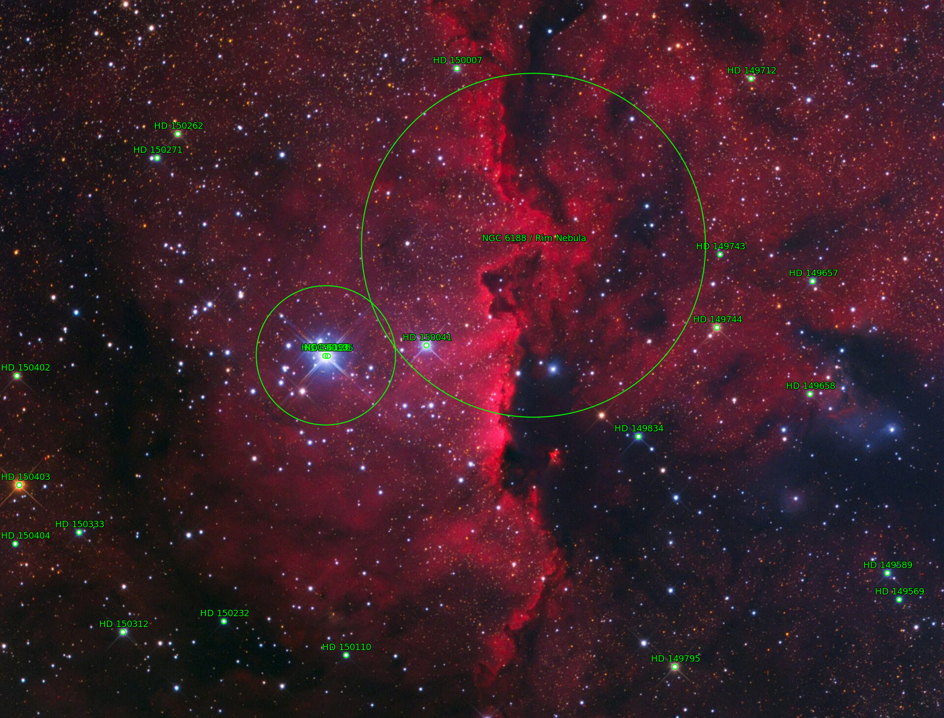 Sternkarten-Overlay (Astrometry.net)
