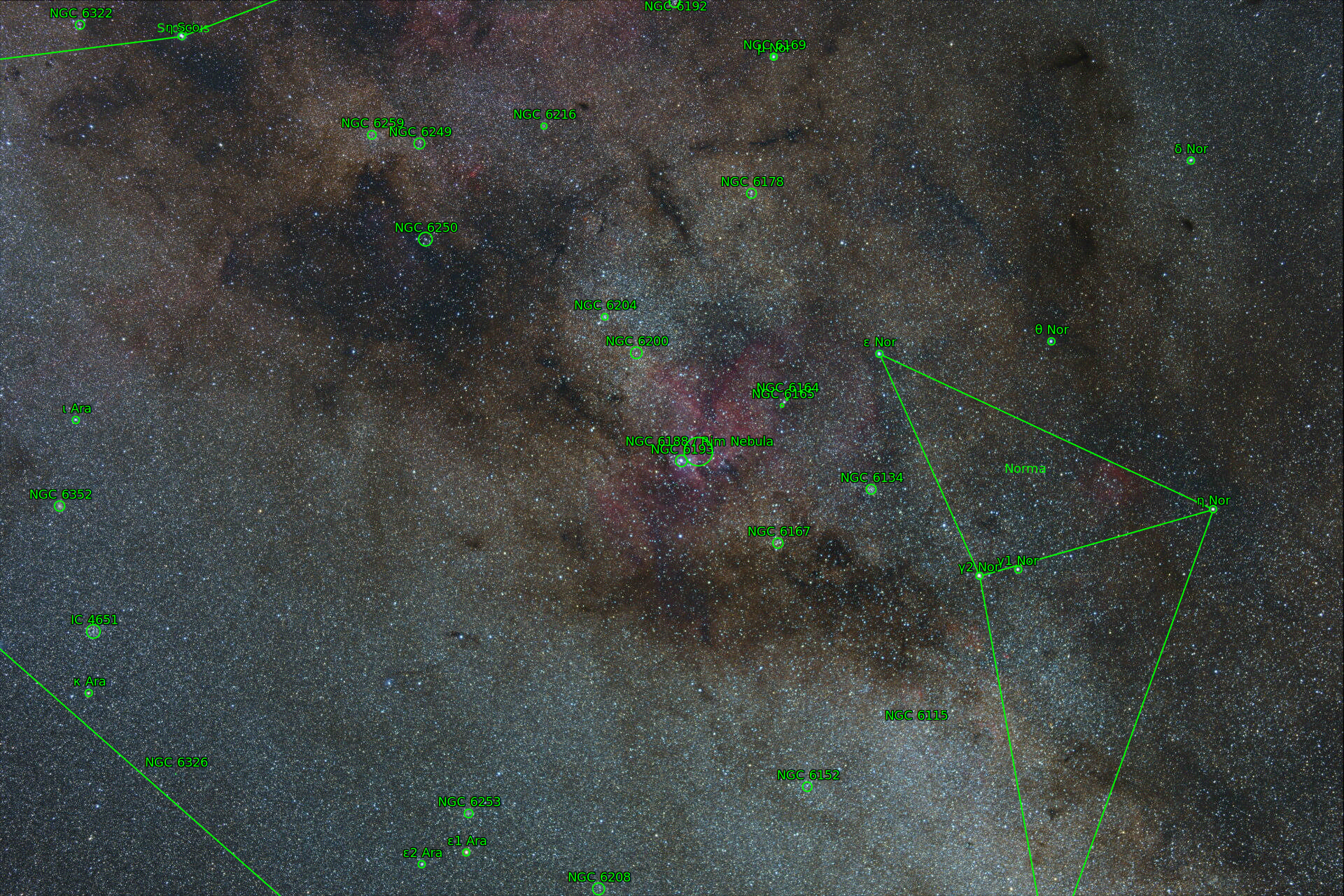 Sternkarten-Overlay (Astrometry.net)