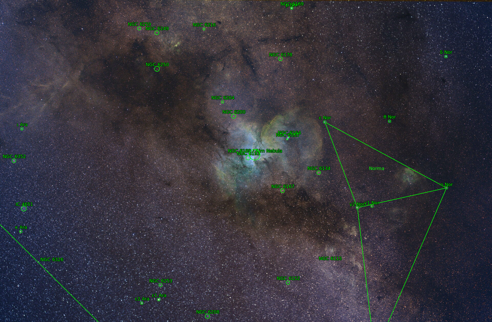 Sternkarten-Overlay (Astrometry.net)