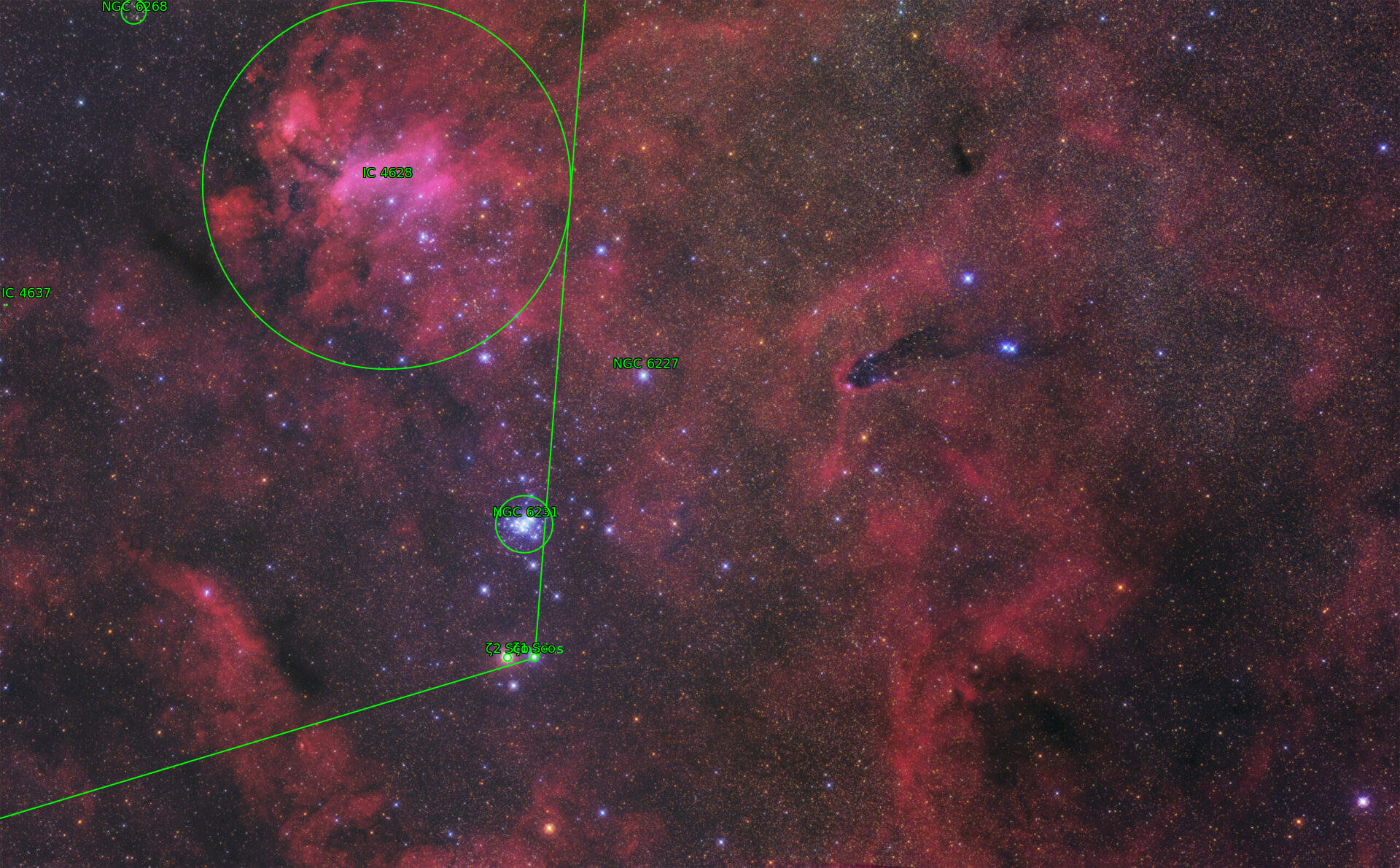 Sternkarten-Overlay (Astrometry.net)