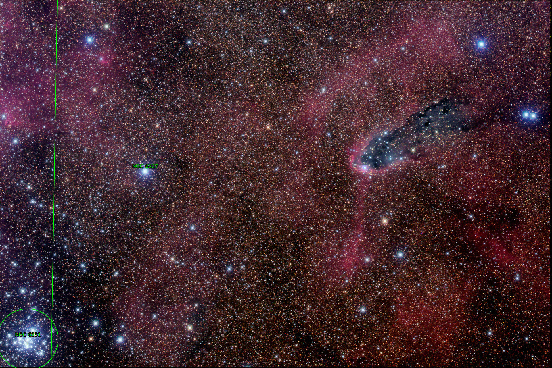 Sternkarten-Overlay (Astrometry.net)