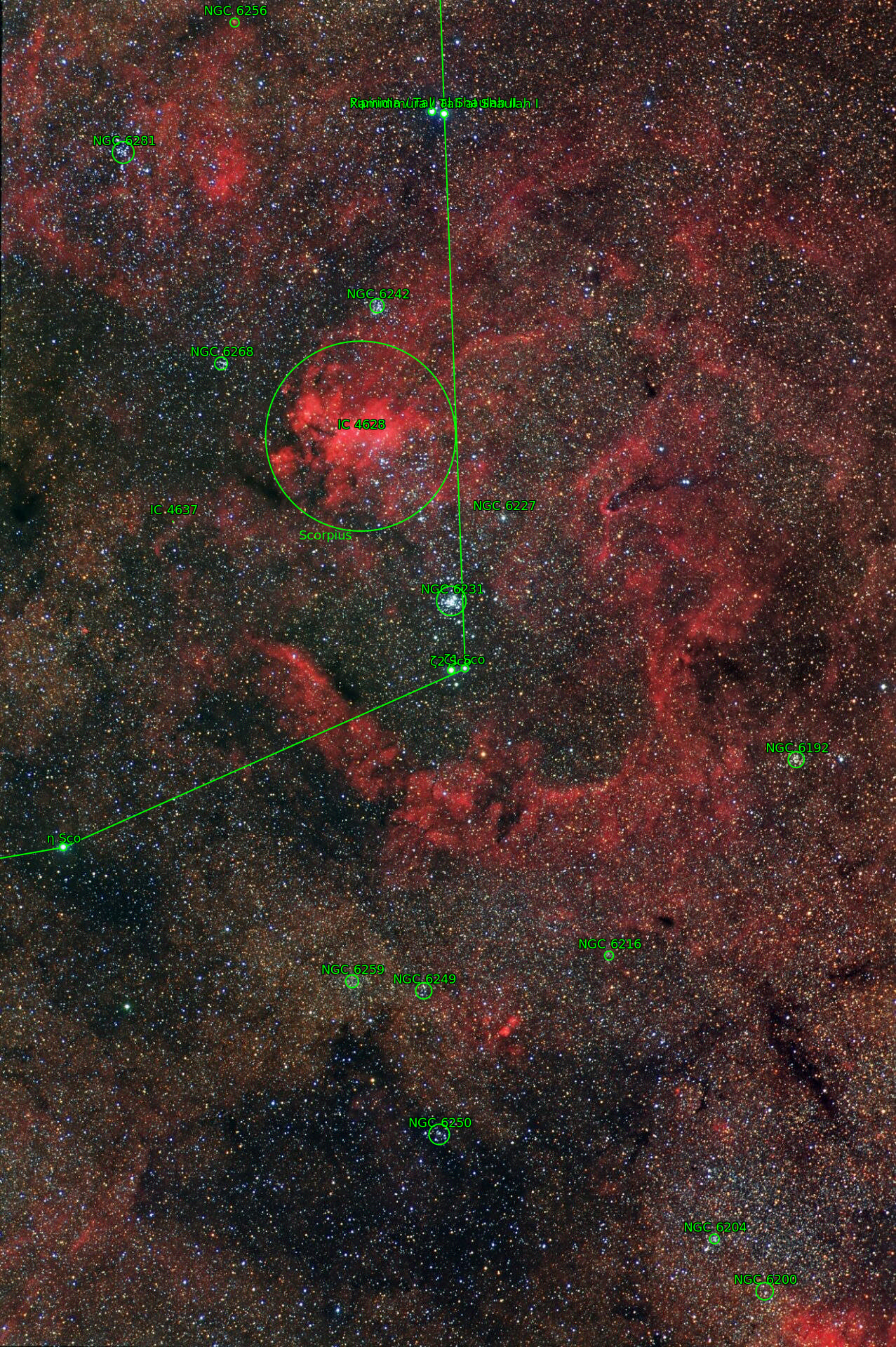 Sternkarten-Overlay (Astrometry.net)