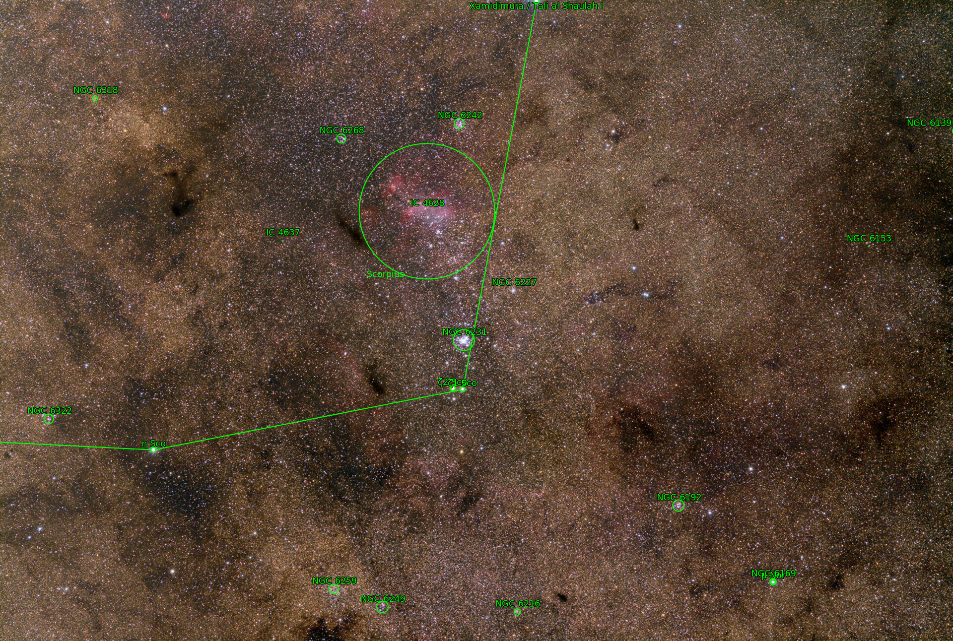 Sternkarten-Overlay (Astrometry.net)