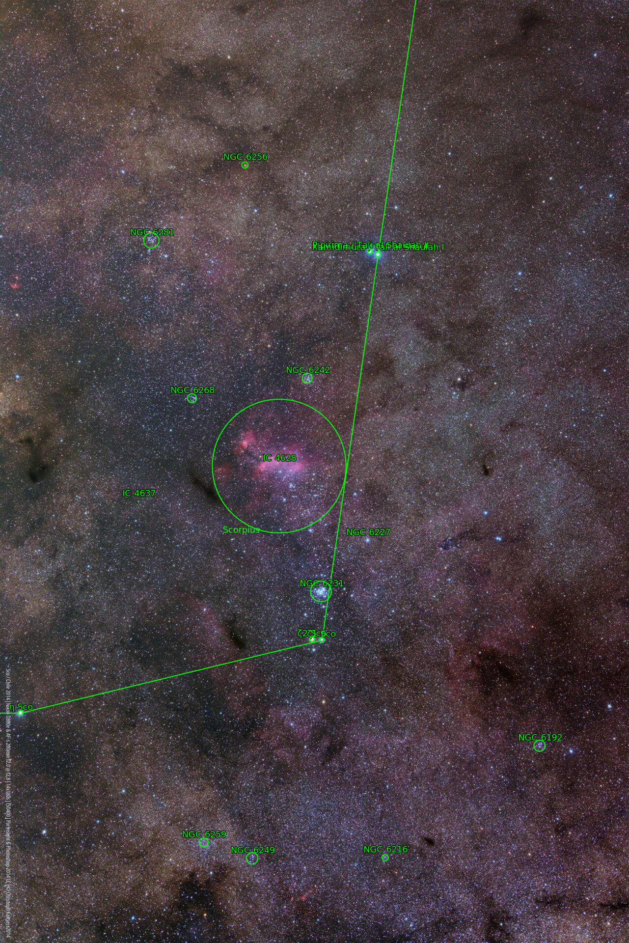 Sternkarten-Overlay (Astrometry.net)