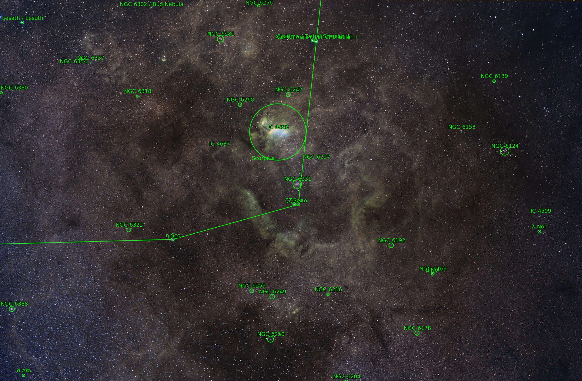 Sternkarten-Overlay (Astrometry.net)