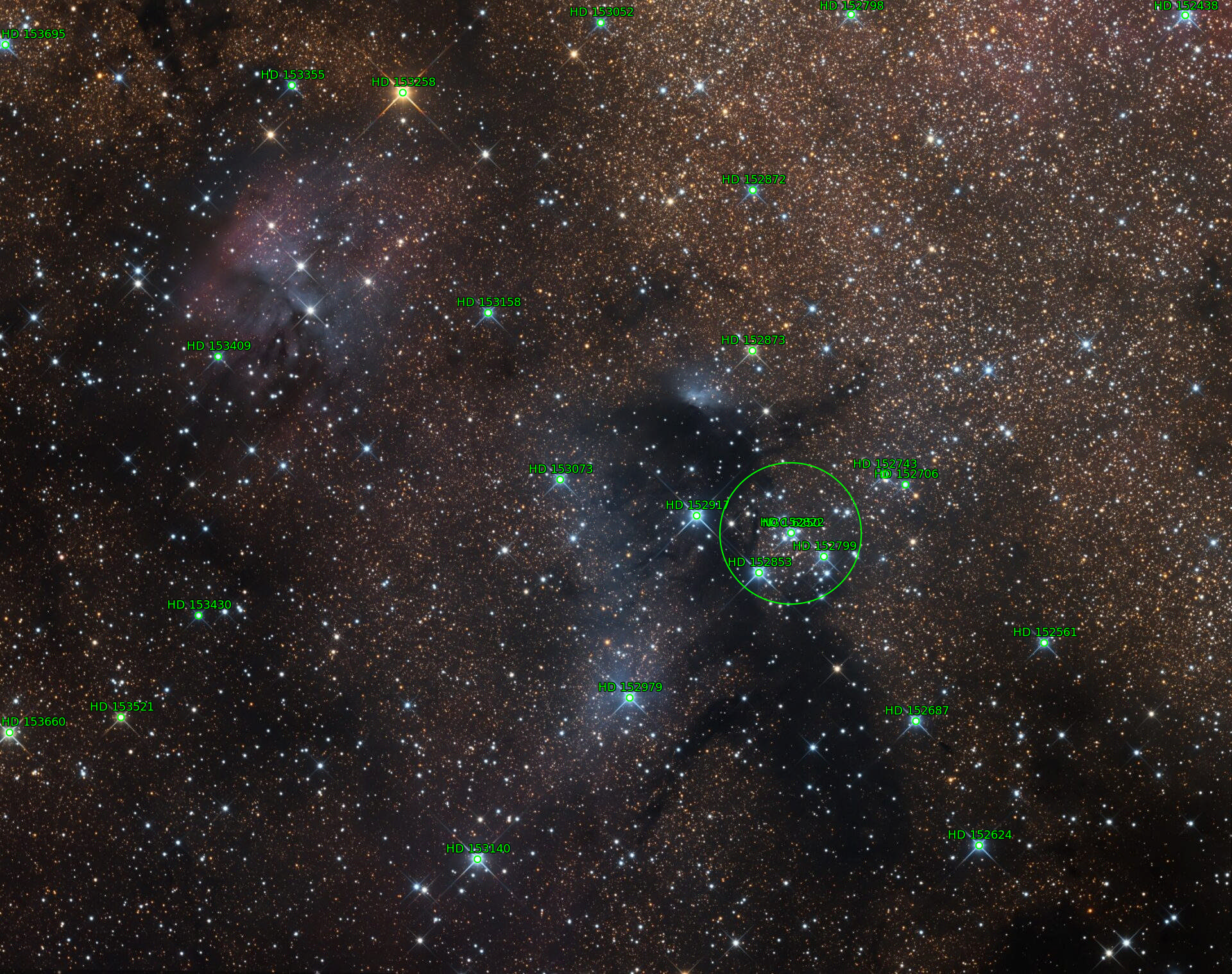 Sternkarten-Overlay (Astrometry.net)
