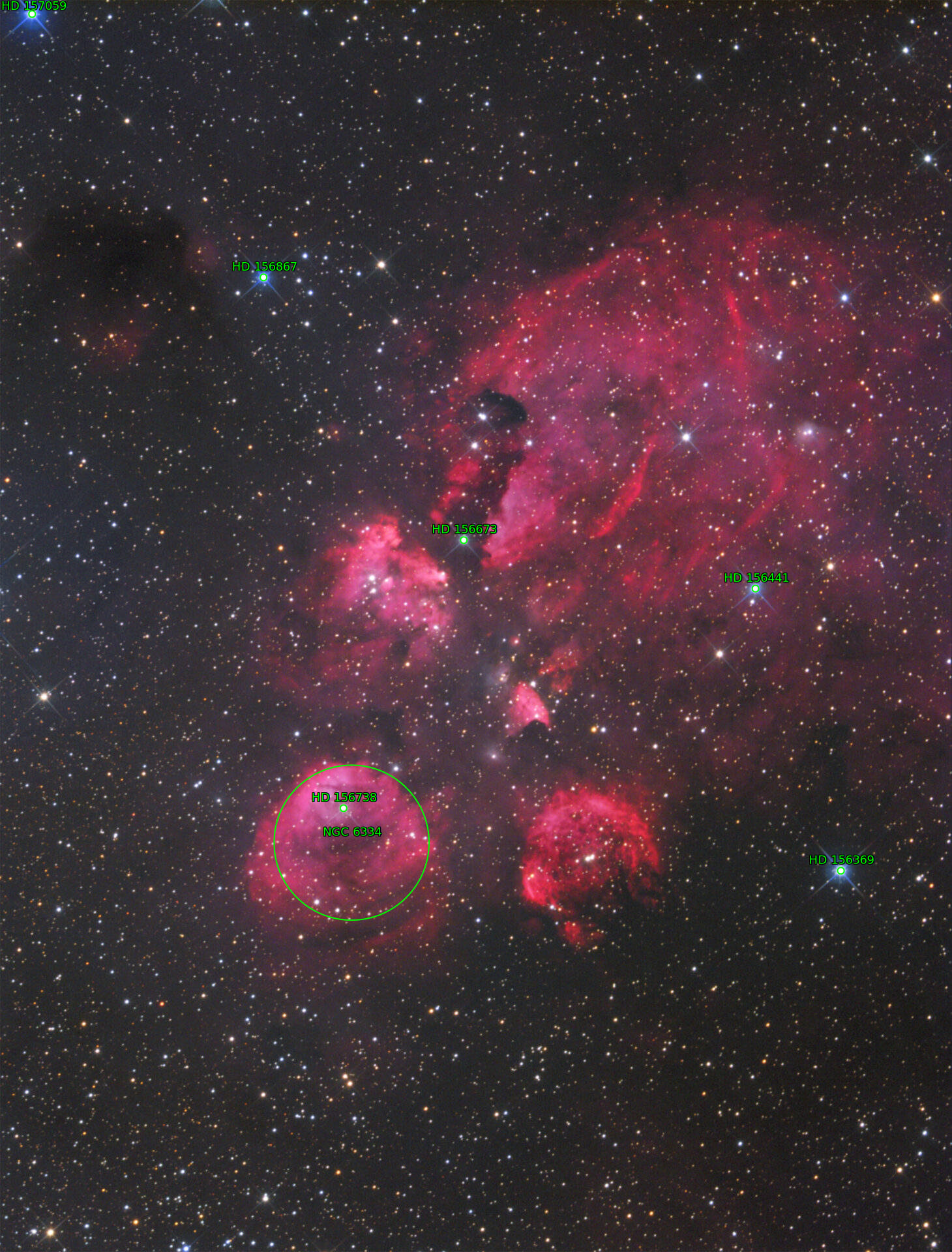 Sternkarten-Overlay (Astrometry.net)