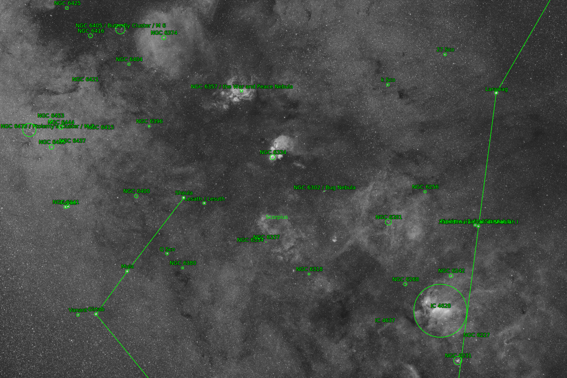 Sternkarten-Overlay (Astrometry.net)