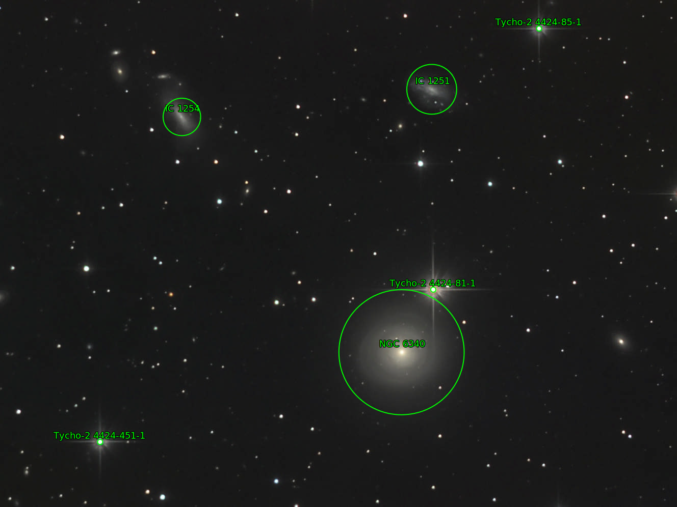 Sternkarten-Overlay (Astrometry.net)