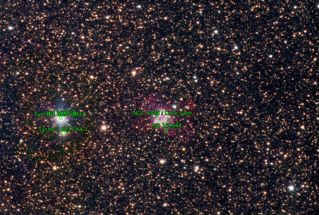 Sternkarten-Overlay (Astrometry.net)