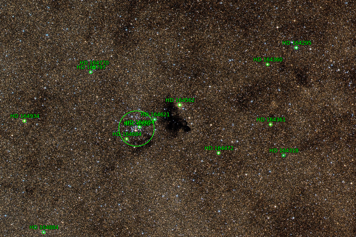 Sternkarten-Overlay (Astrometry.net)
