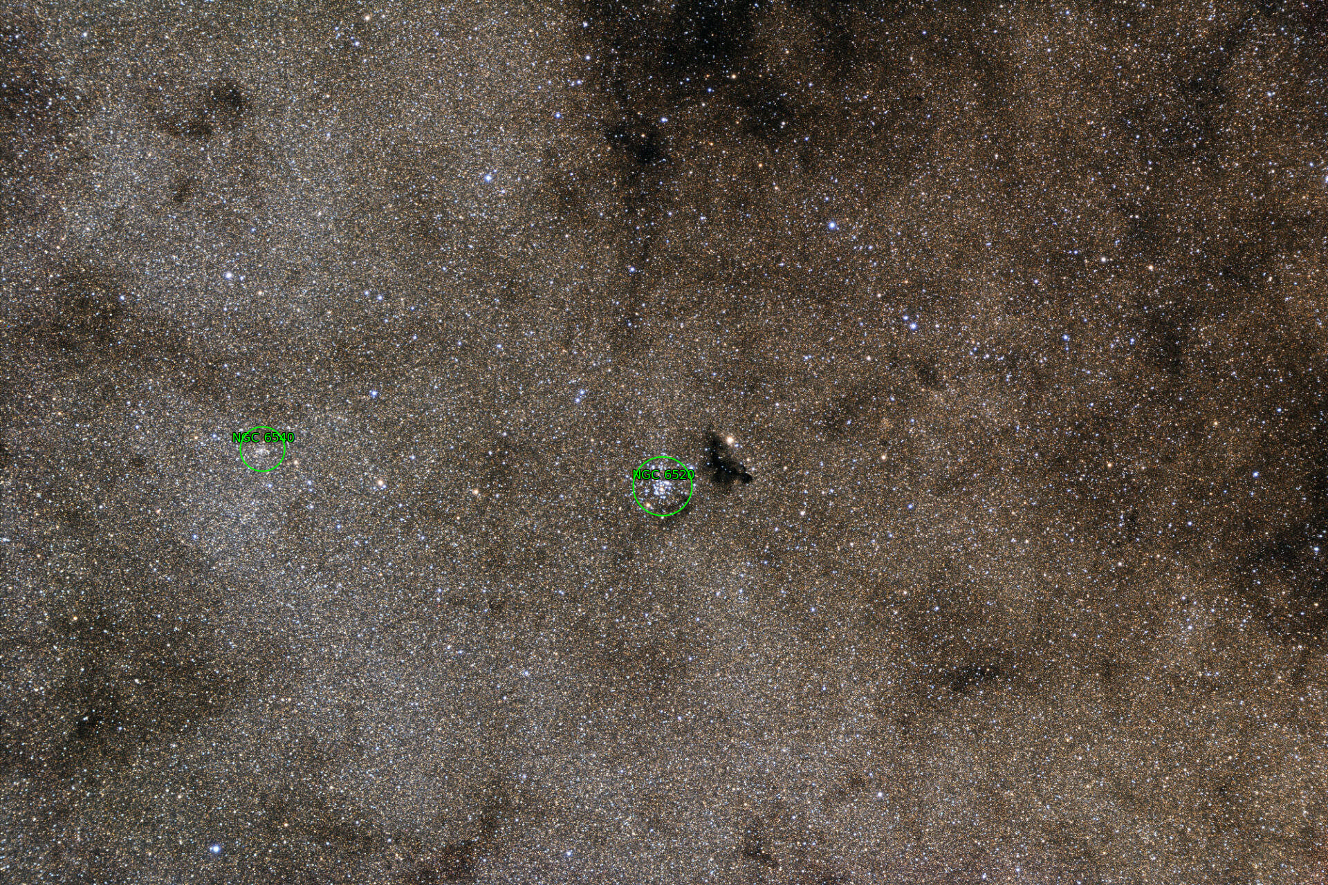 Sternkarten-Overlay (Astrometry.net)