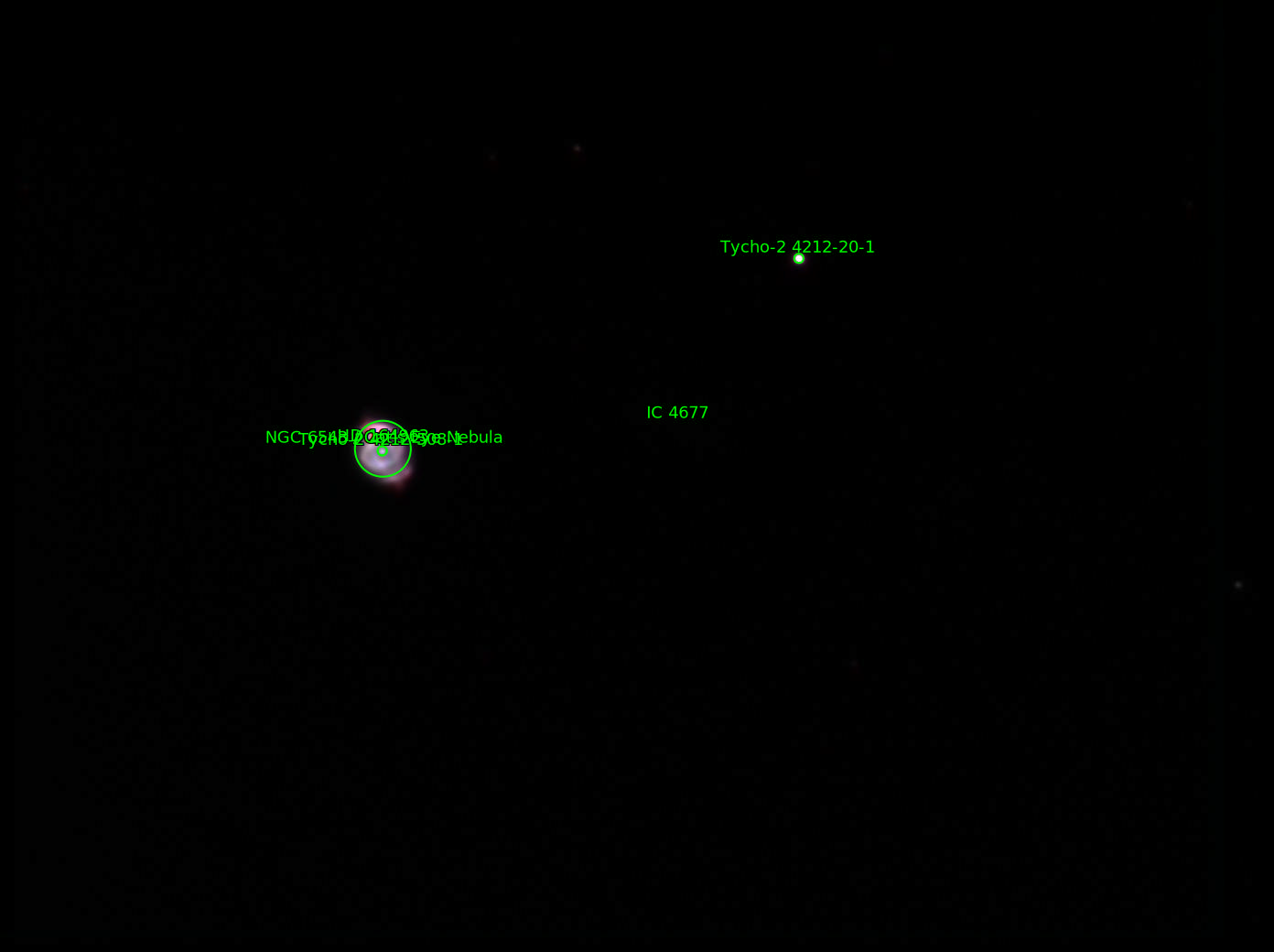 Sternkarten-Overlay (Astrometry.net)