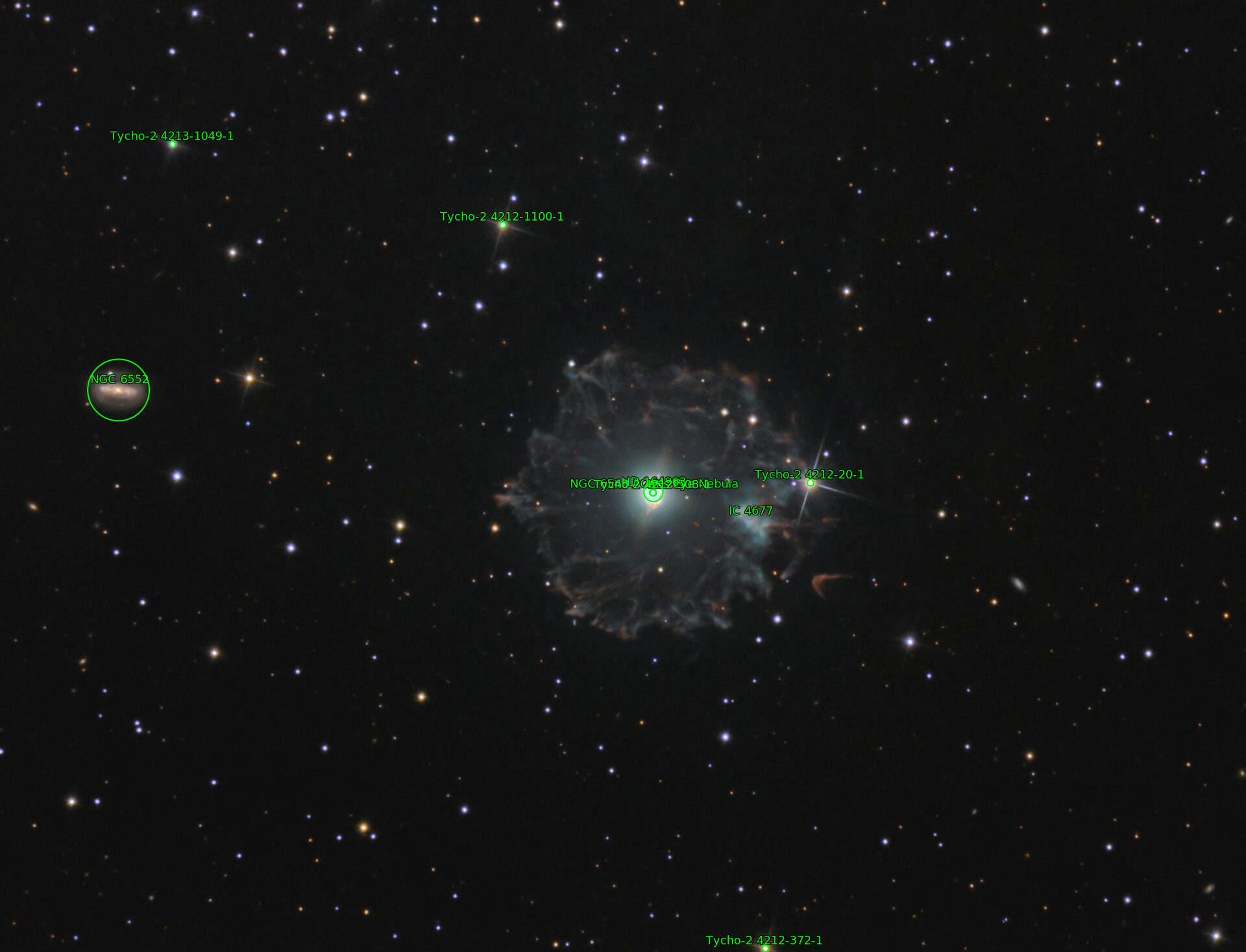 Sternkarten-Overlay (Astrometry.net)