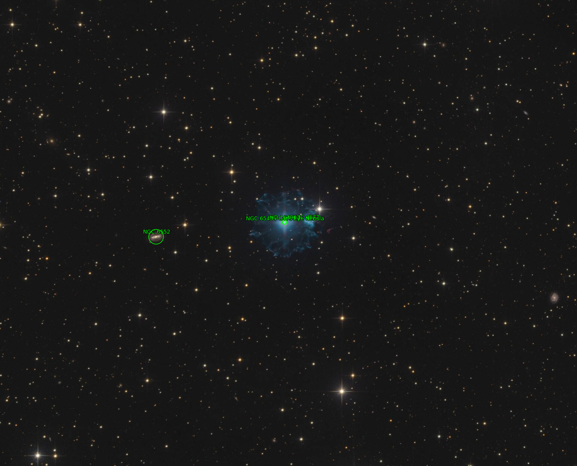 Sternkarten-Overlay (Astrometry.net)