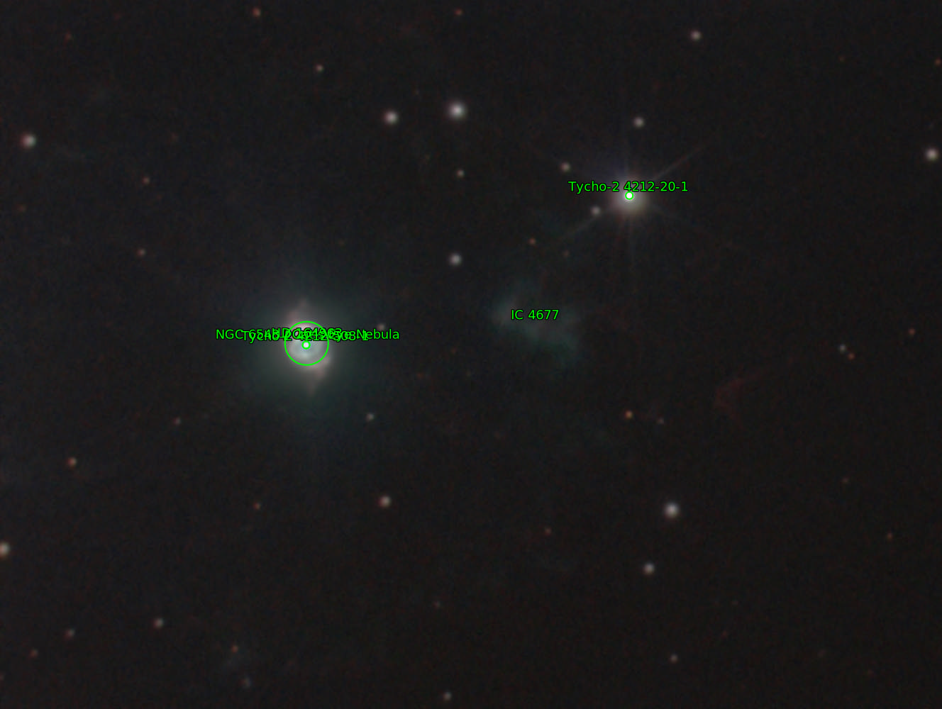 Sternkarten-Overlay (Astrometry.net)