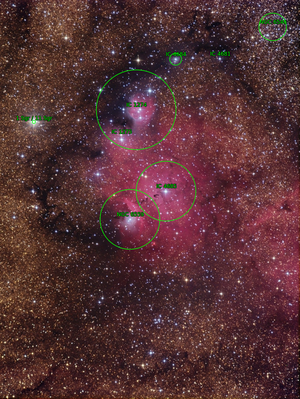 Sternkarten-Overlay (Astrometry.net)