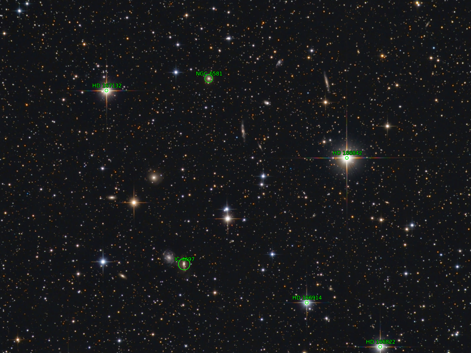 Sternkarten-Overlay (Astrometry.net)