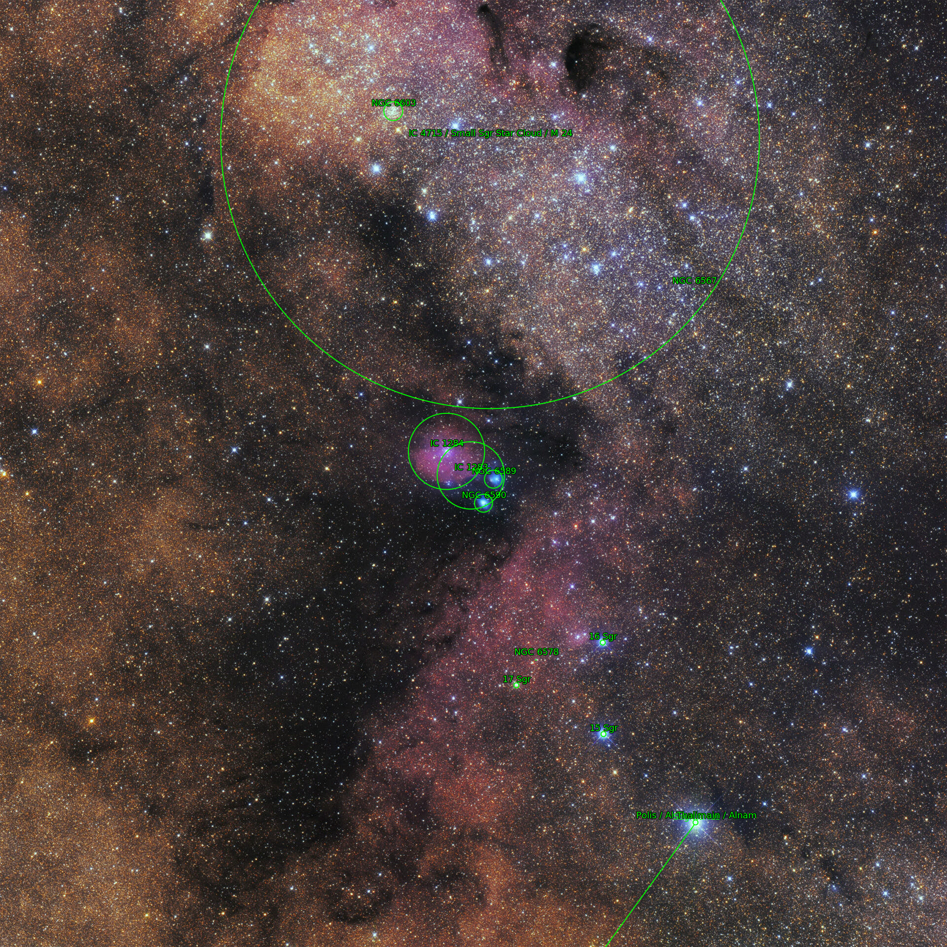 Sternkarten-Overlay (Astrometry.net)