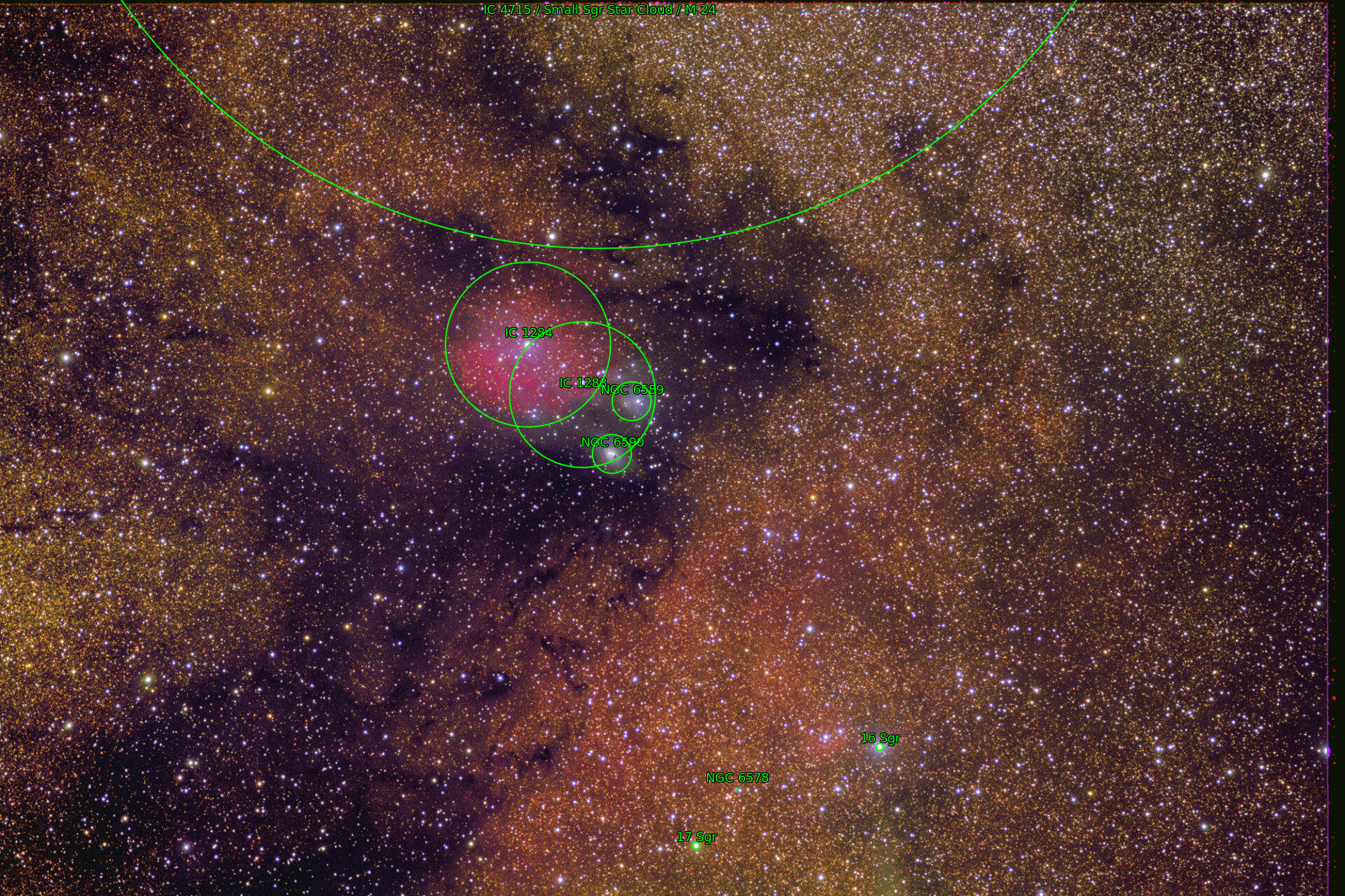 Sternkarten-Overlay (Astrometry.net)