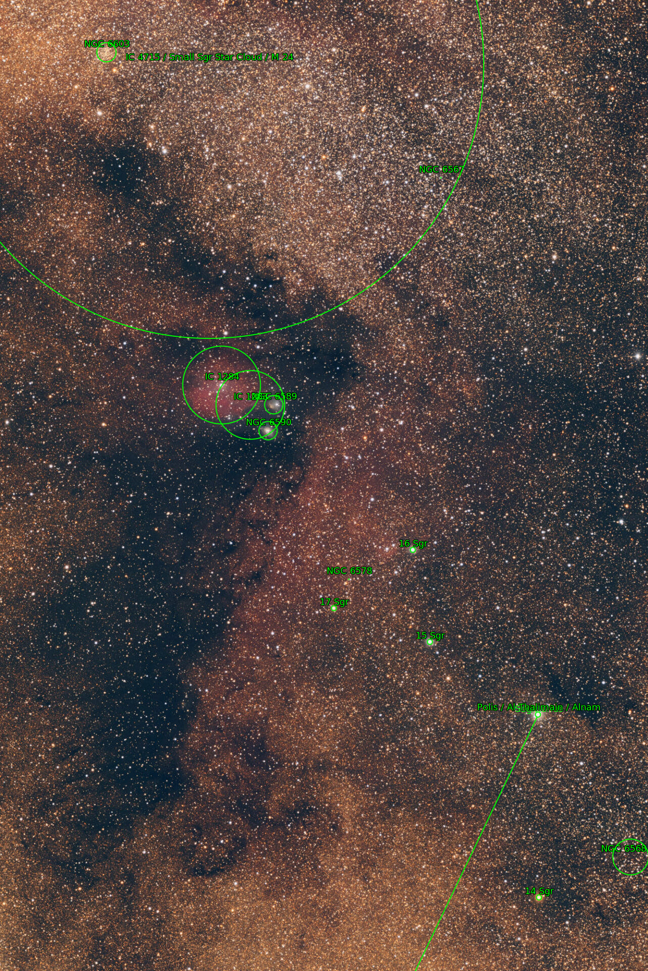 Sternkarten-Overlay (Astrometry.net)