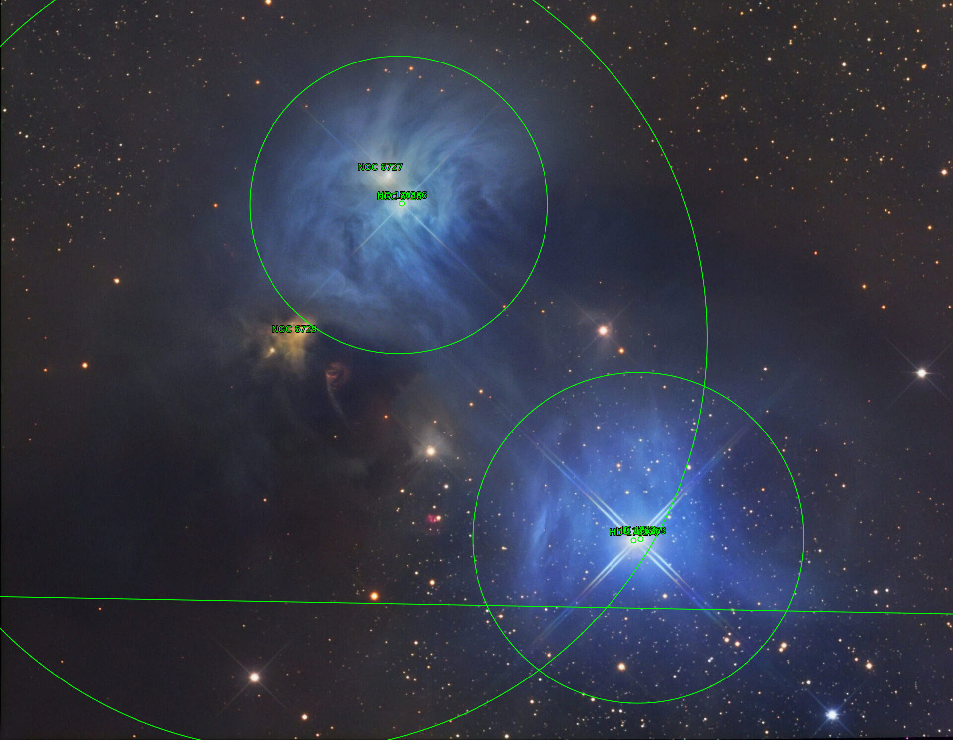 Sternkarten-Overlay (Astrometry.net)