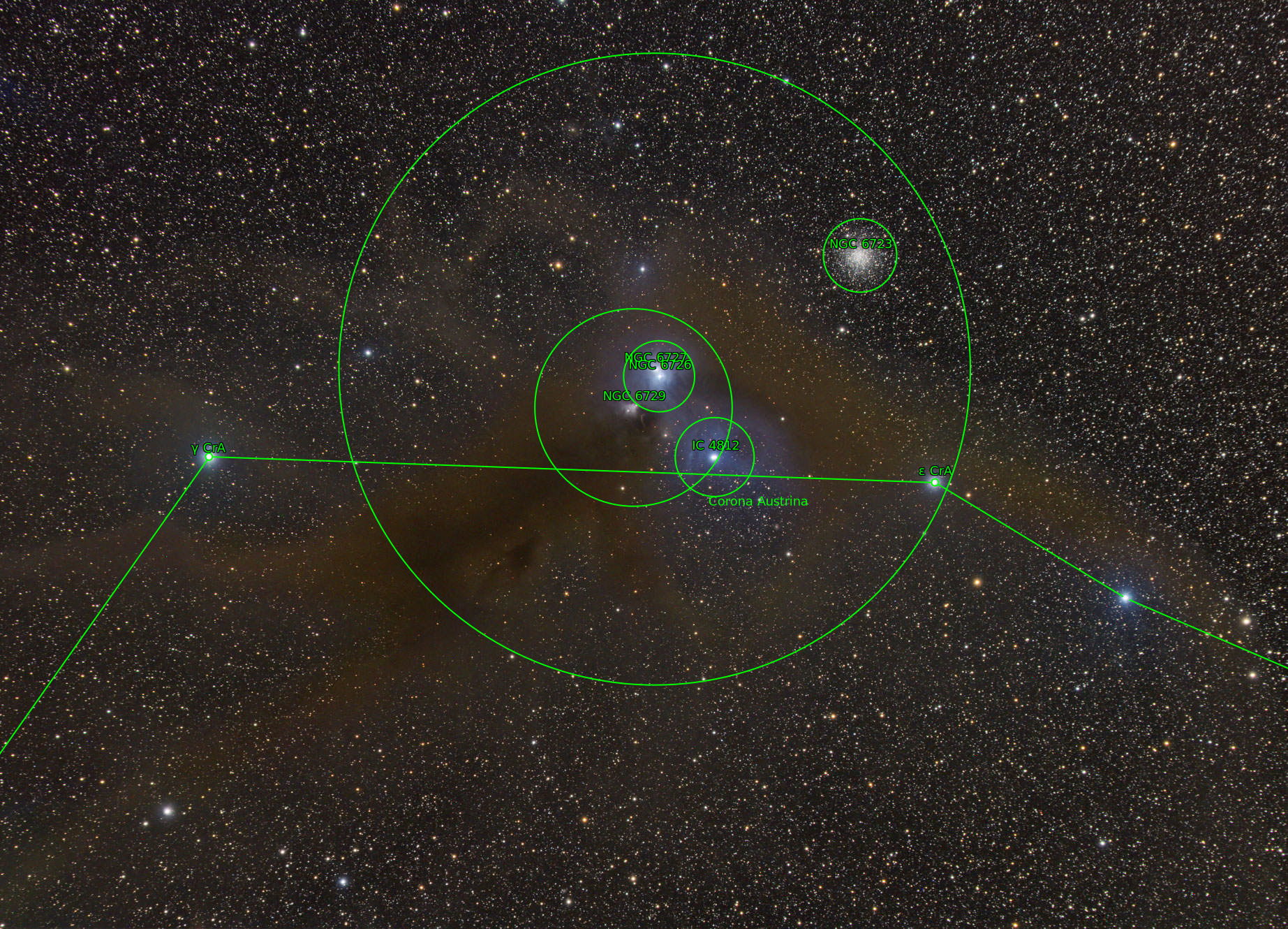 Sternkarten-Overlay (Astrometry.net)