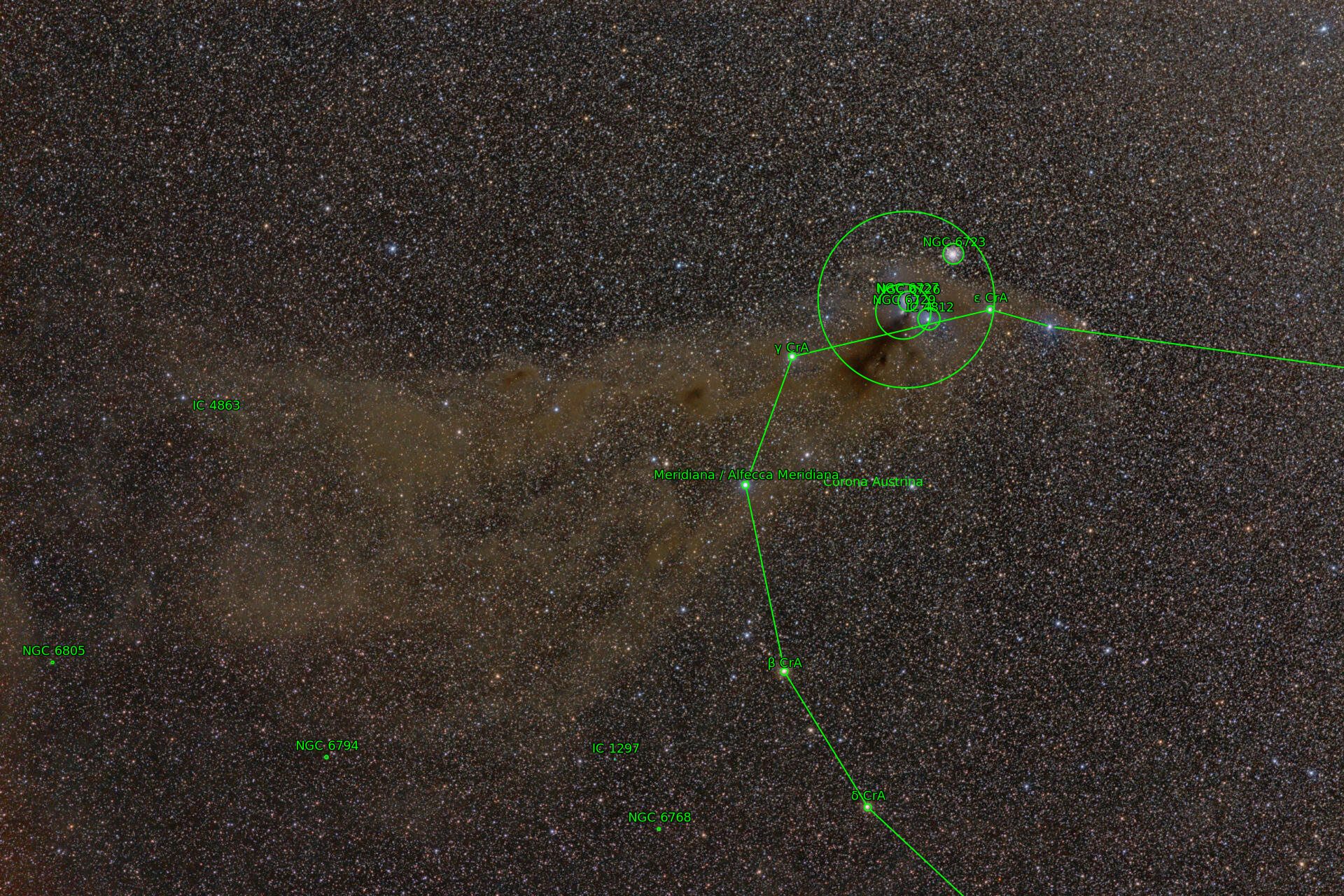 Sternkarten-Overlay (Astrometry.net)