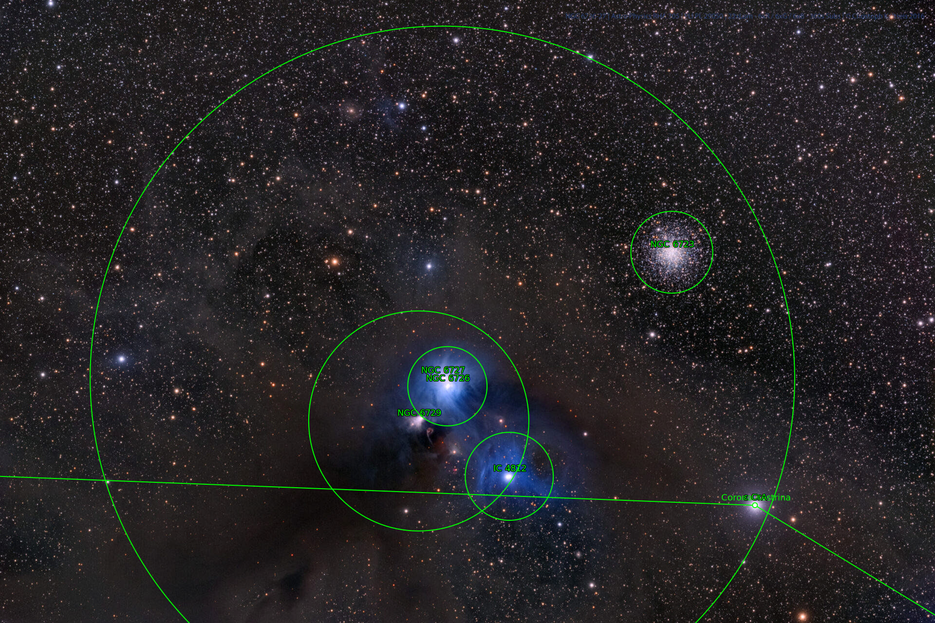 Sternkarten-Overlay (Astrometry.net)