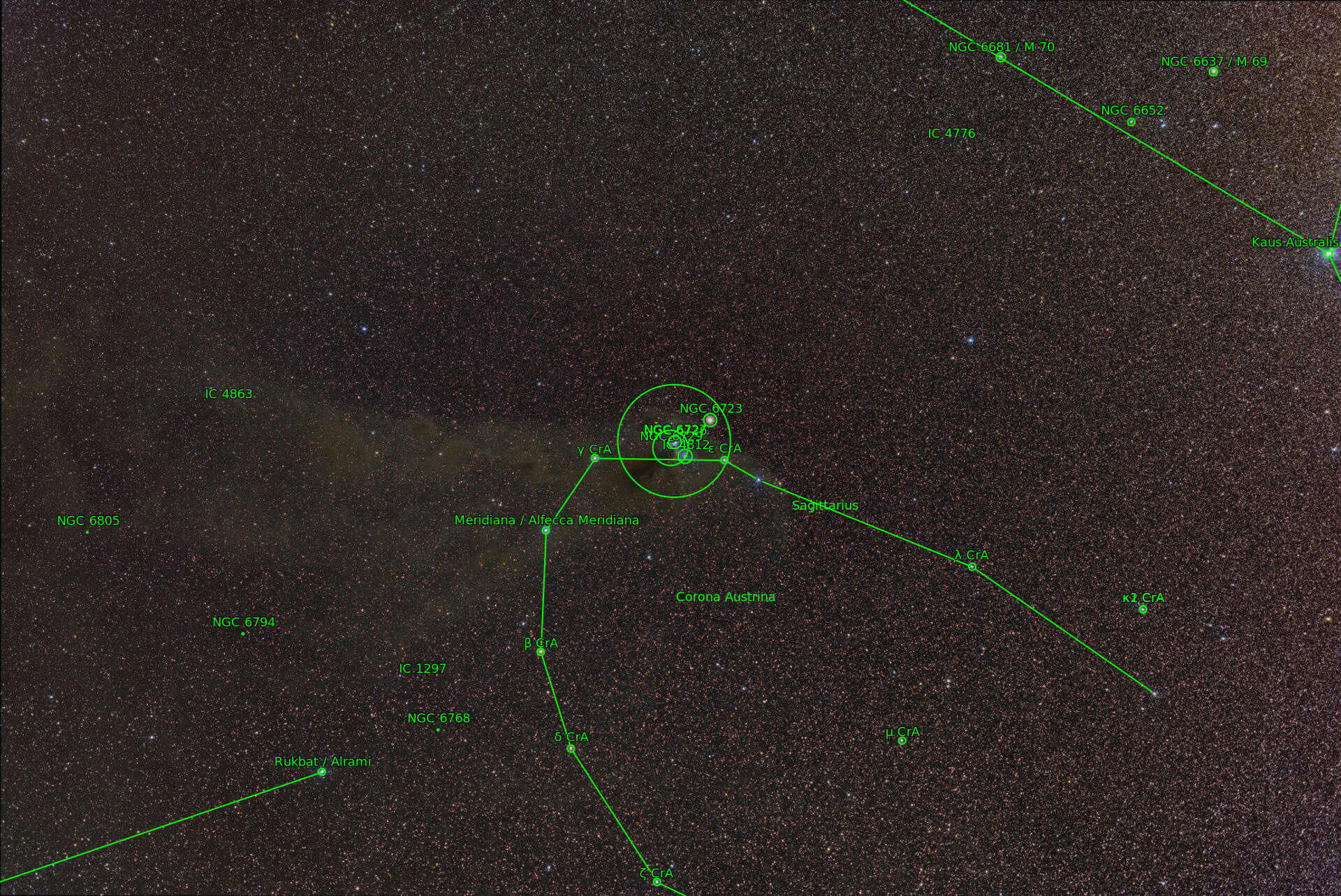 Sternkarten-Overlay (Astrometry.net)