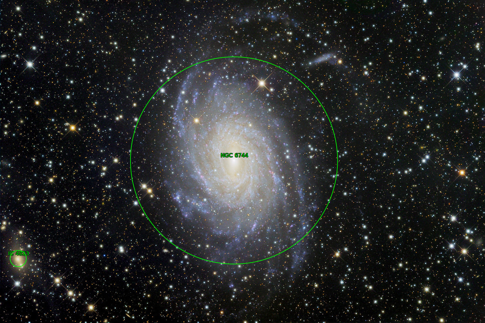 Sternkarten-Overlay (Astrometry.net)