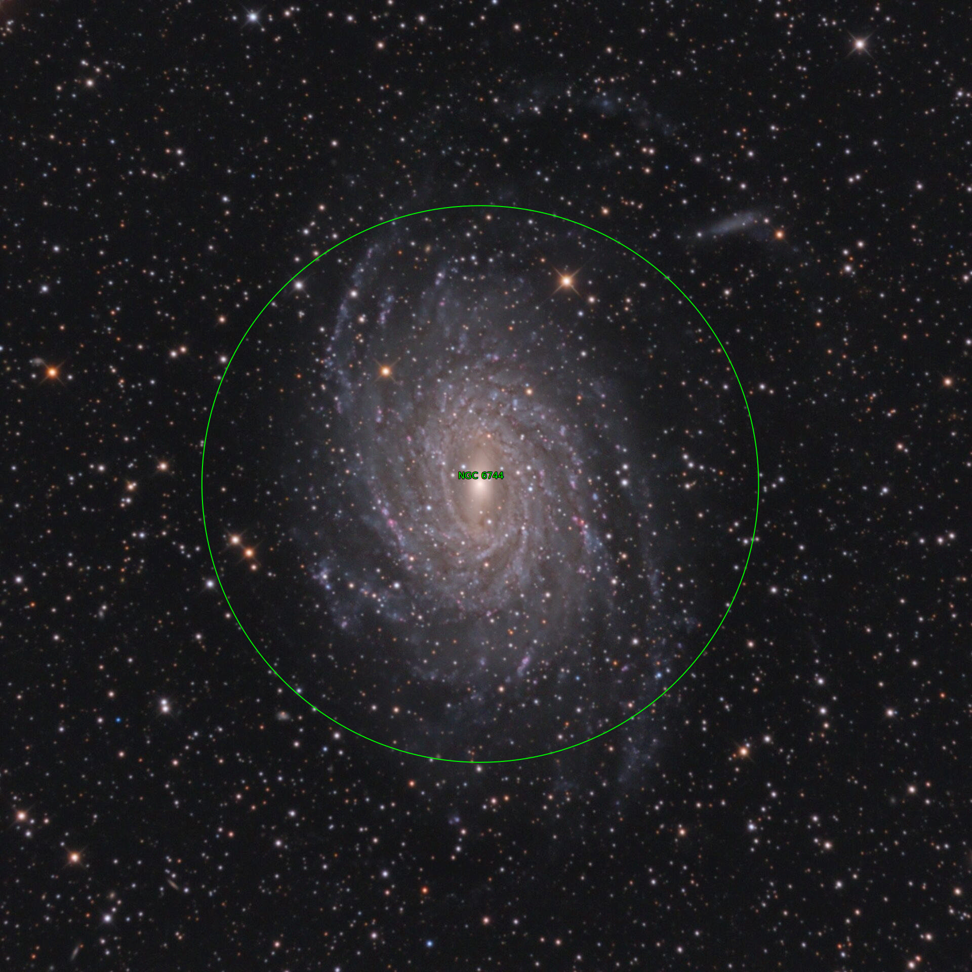 Sternkarten-Overlay (Astrometry.net)