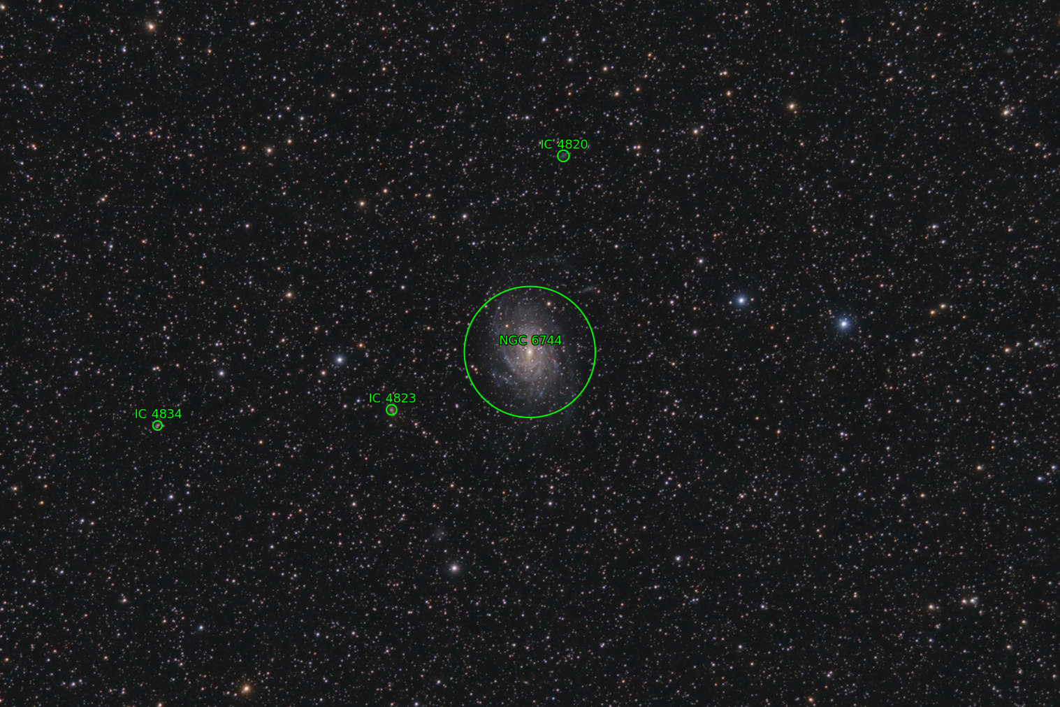 Sternkarten-Overlay (Astrometry.net)