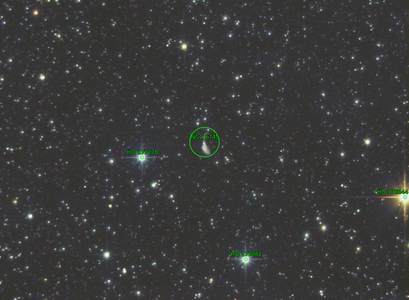 Sternkarten-Overlay (Astrometry.net)